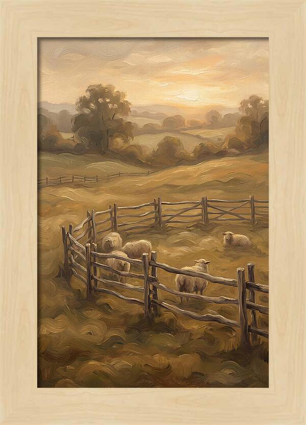Old Wooden Hurdles Fencing Sheep Pen