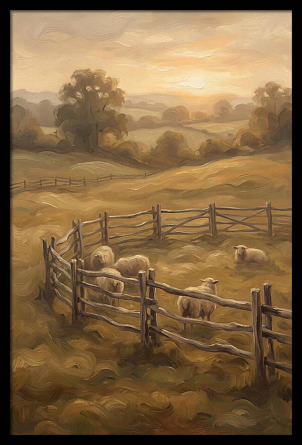 Old Wooden Hurdles Fencing Sheep Pen