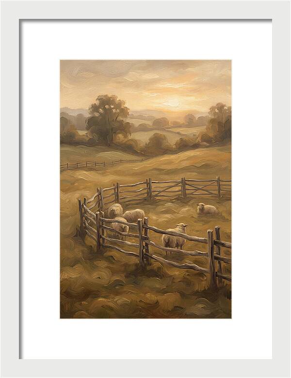 Old Wooden Hurdles Fencing Sheep Pen