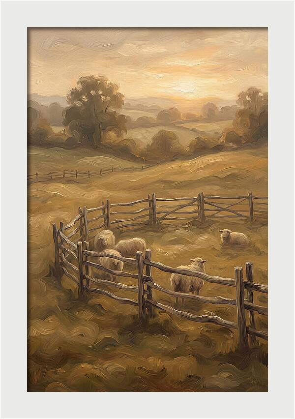 Old Wooden Hurdles Fencing Sheep Pen
