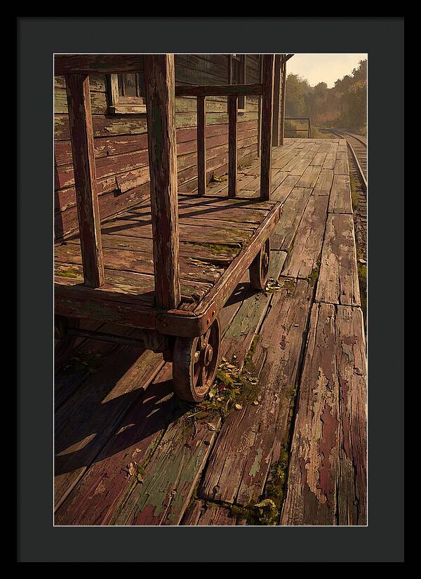 Old Wooden Luggage Cart