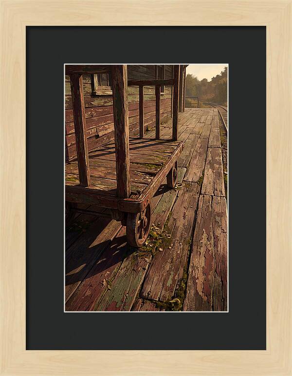 Old Wooden Luggage Cart