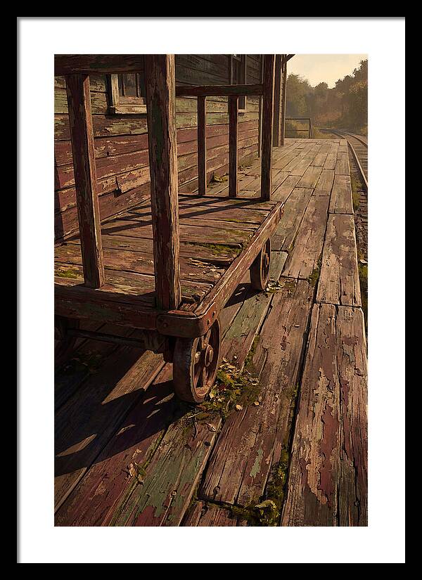 Old Wooden Luggage Cart