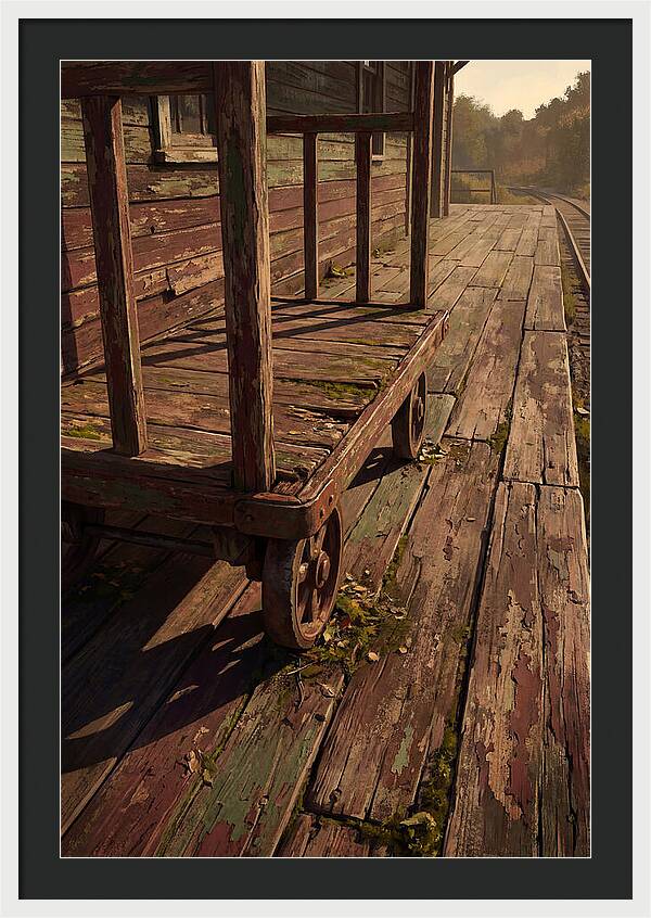 Old Wooden Luggage Cart