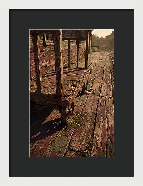 Old Wooden Luggage Cart
