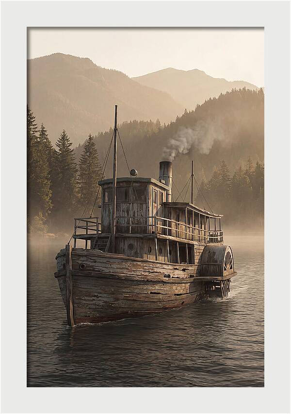 Old Wooden Pleasure Steamer