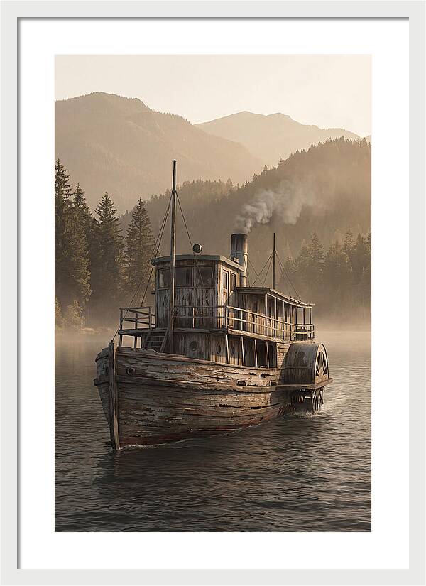 Old Wooden Pleasure Steamer
