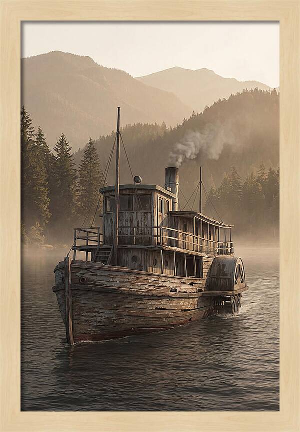 Old Wooden Pleasure Steamer