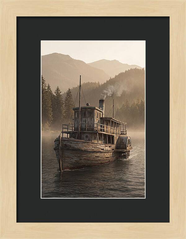 Old Wooden Pleasure Steamer