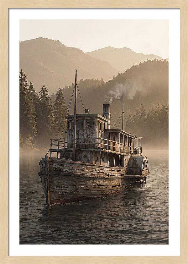 Old Wooden Pleasure Steamer