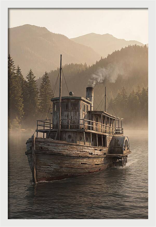 Old Wooden Pleasure Steamer
