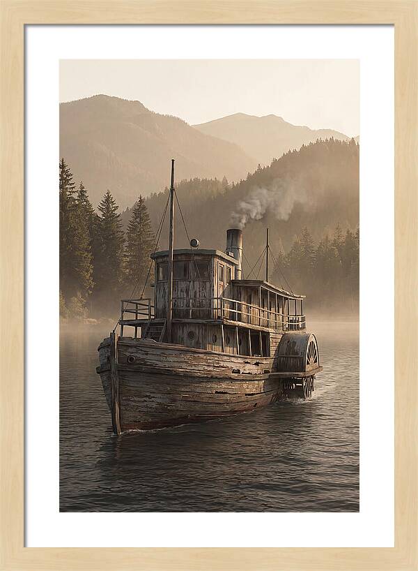 Old Wooden Pleasure Steamer