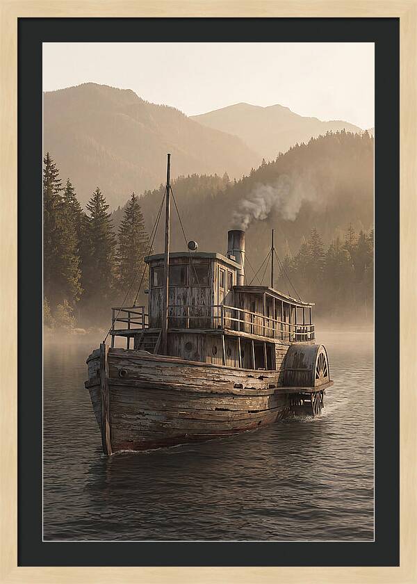 Old Wooden Pleasure Steamer
