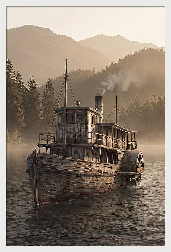 Old Wooden Pleasure Steamer