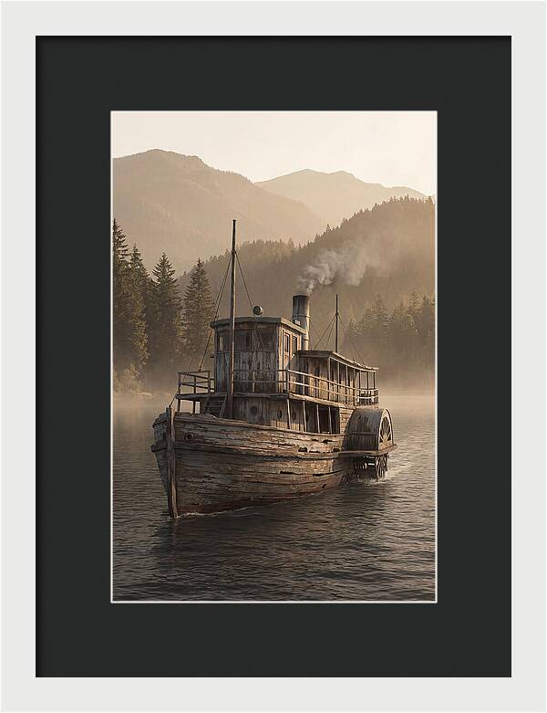Old Wooden Pleasure Steamer
