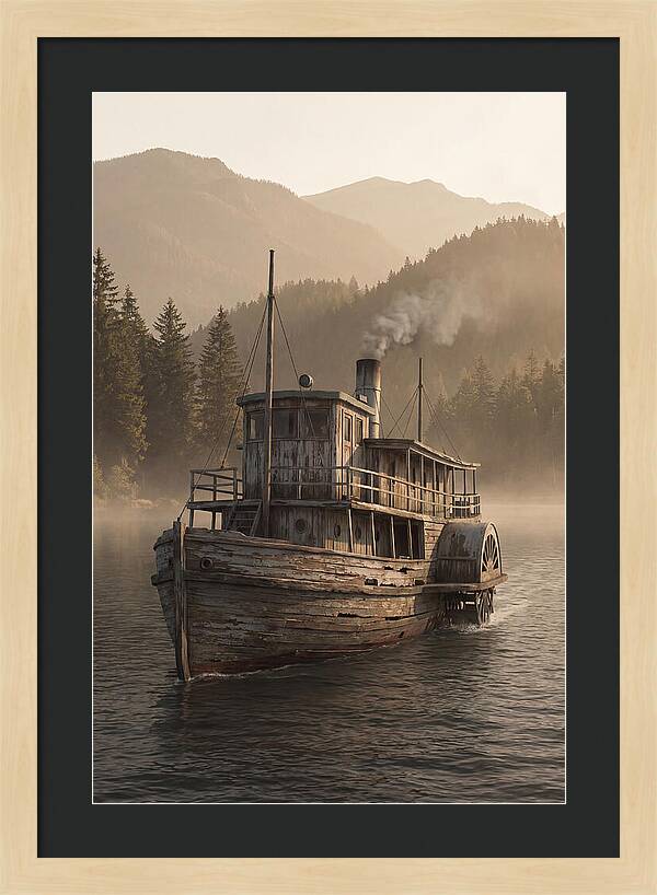 Old Wooden Pleasure Steamer