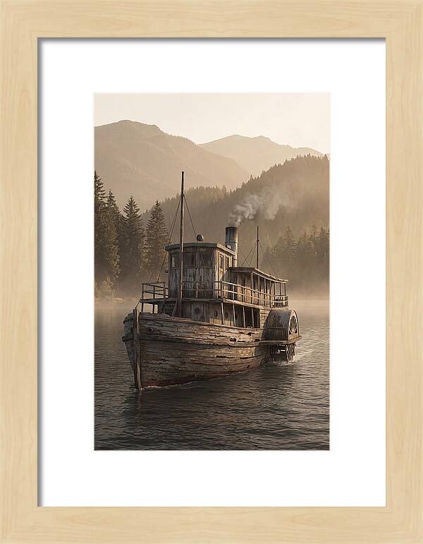 Old Wooden Pleasure Steamer