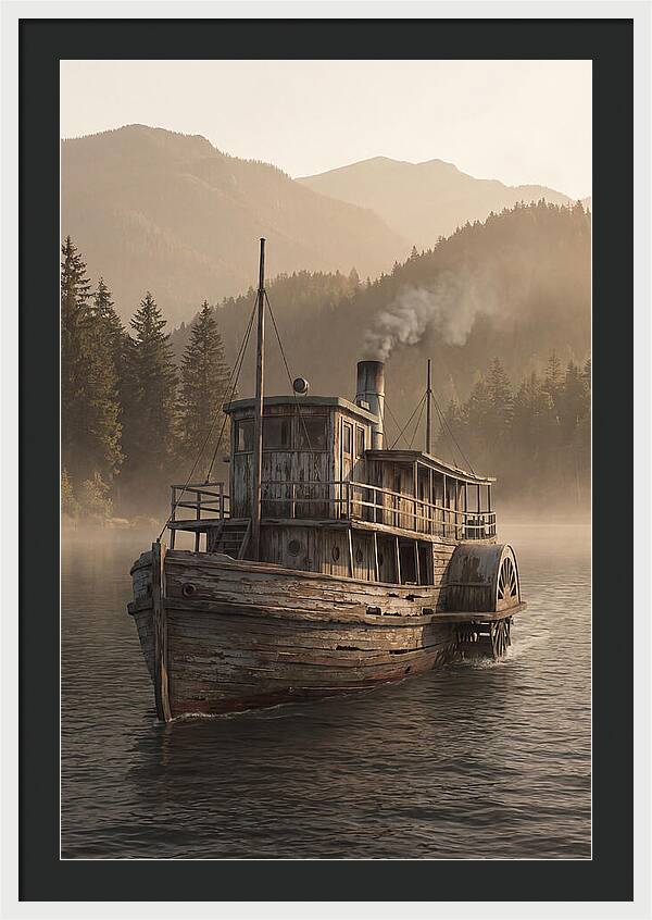 Old Wooden Pleasure Steamer