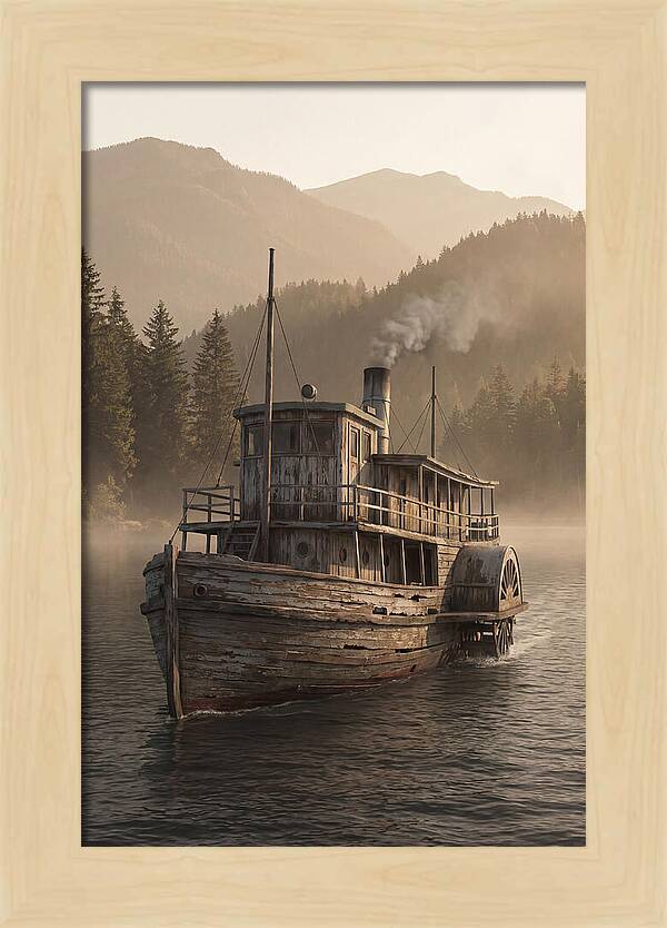 Old Wooden Pleasure Steamer