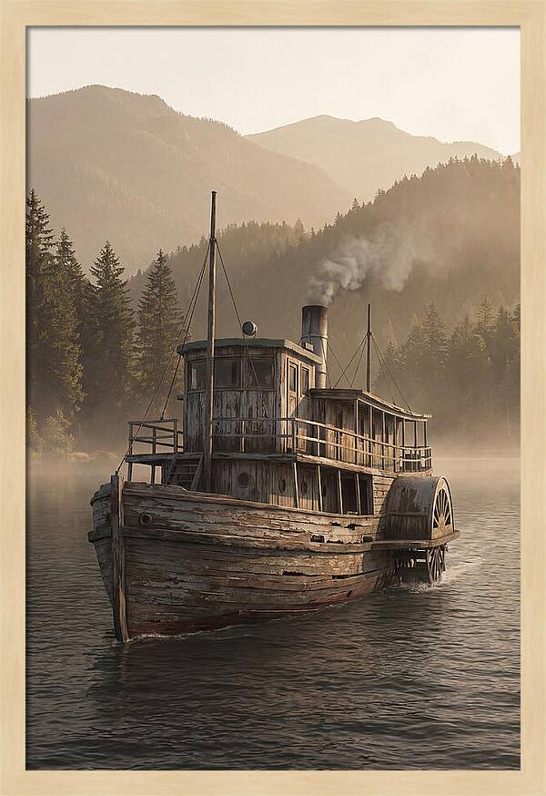 Old Wooden Pleasure Steamer