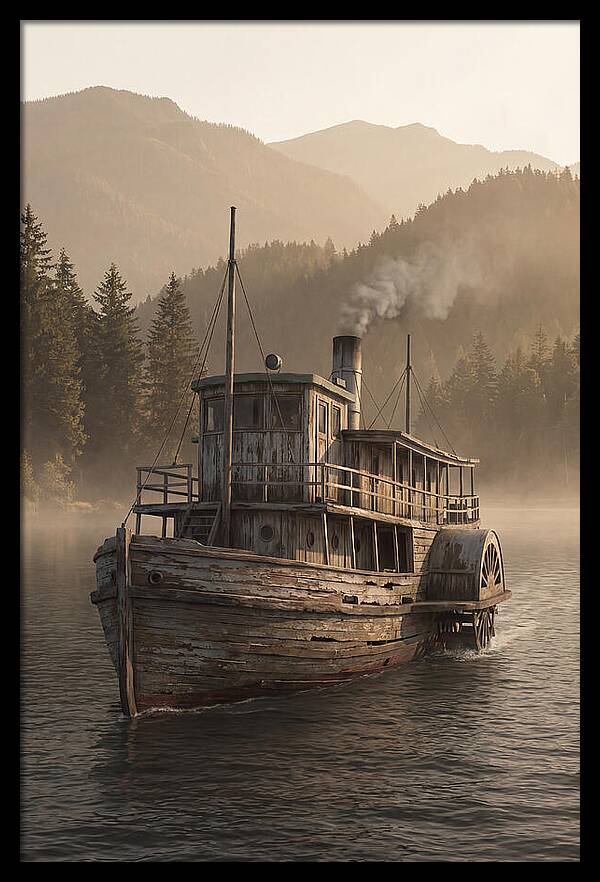 Old Wooden Pleasure Steamer