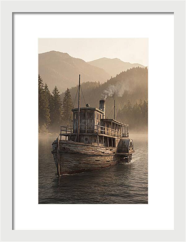 Old Wooden Pleasure Steamer