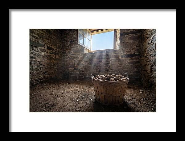 Old Wooden Potato Basket