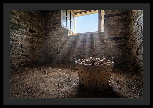 Old Wooden Potato Basket