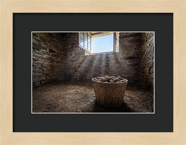 Old Wooden Potato Basket