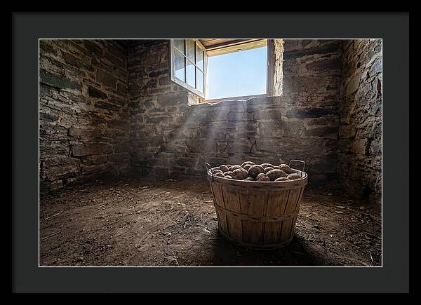 Old Wooden Potato Basket