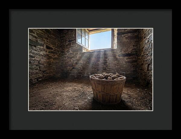 Old Wooden Potato Basket