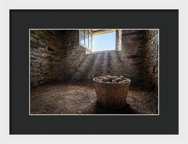 Old Wooden Potato Basket