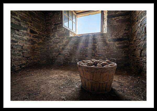 Old Wooden Potato Basket
