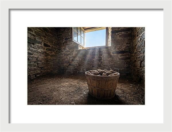 Old Wooden Potato Basket