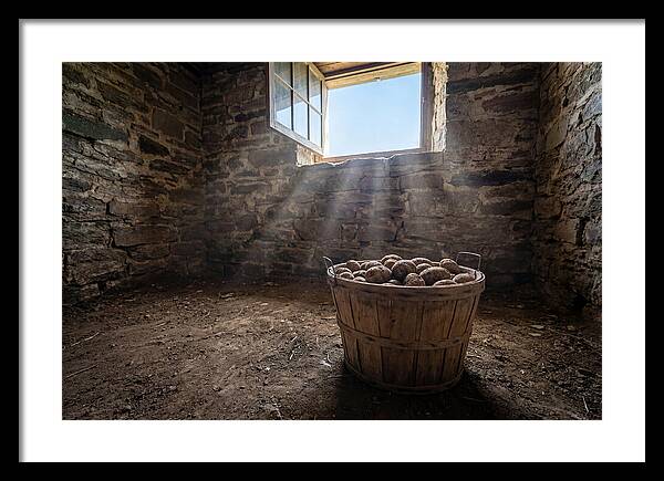 Old Wooden Potato Basket