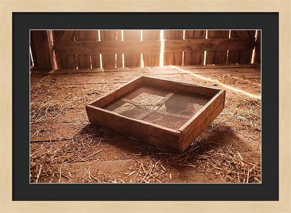 Old Wooden Potato Riddle