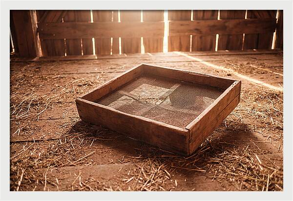 Old Wooden Potato Riddle