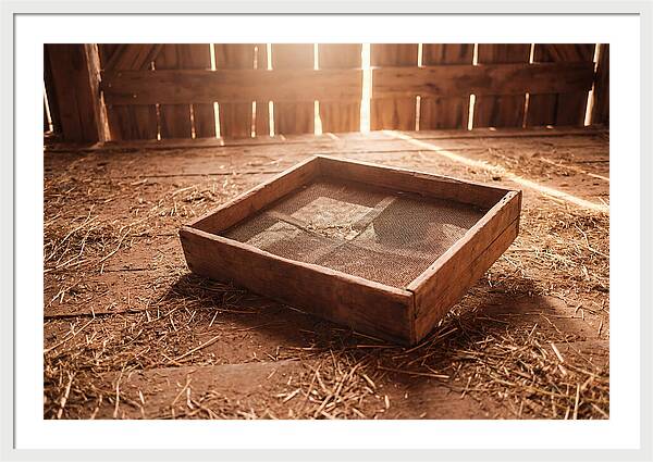 Old Wooden Potato Riddle