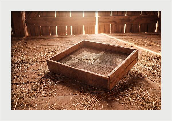 Old Wooden Potato Riddle