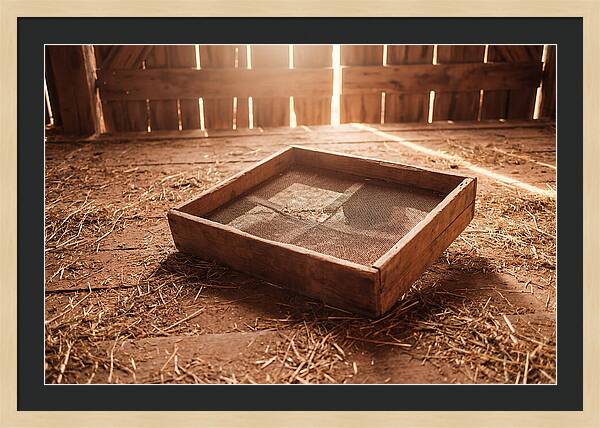 Old Wooden Potato Riddle