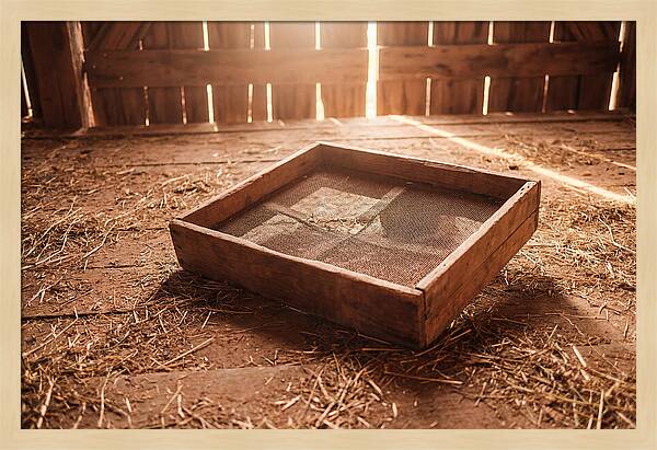 Old Wooden Potato Riddle