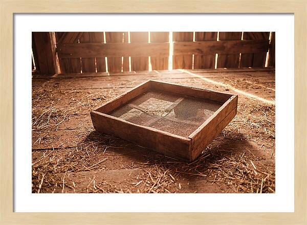 Old Wooden Potato Riddle