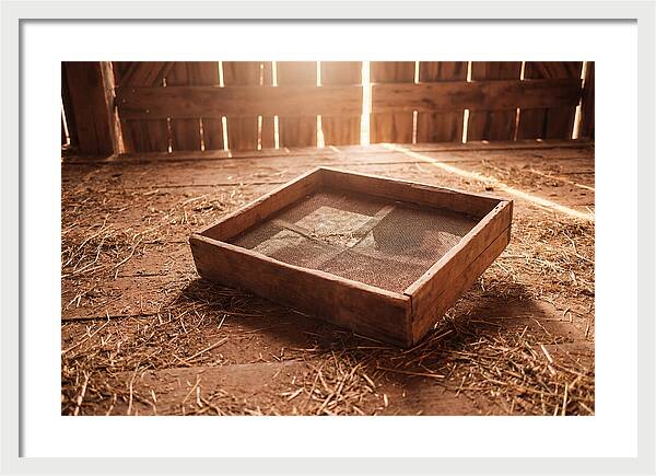 Old Wooden Potato Riddle