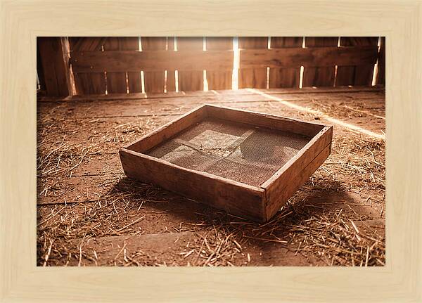 Old Wooden Potato Riddle