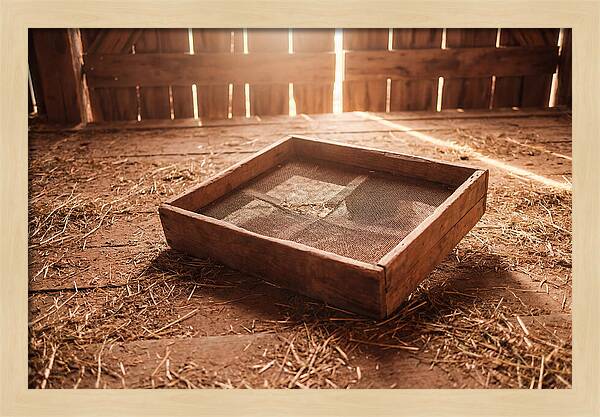Old Wooden Potato Riddle