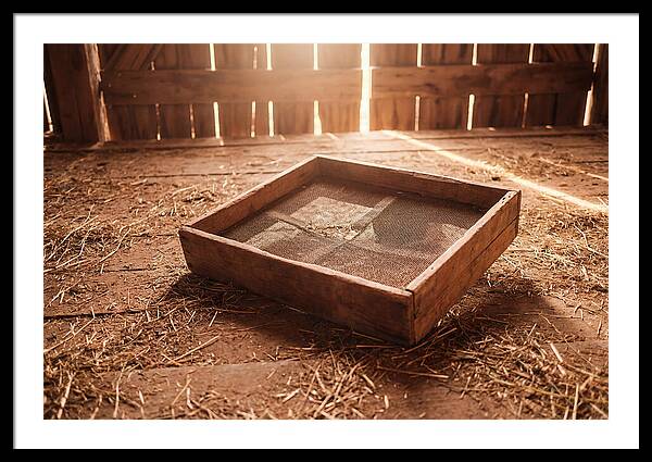 Old Wooden Potato Riddle