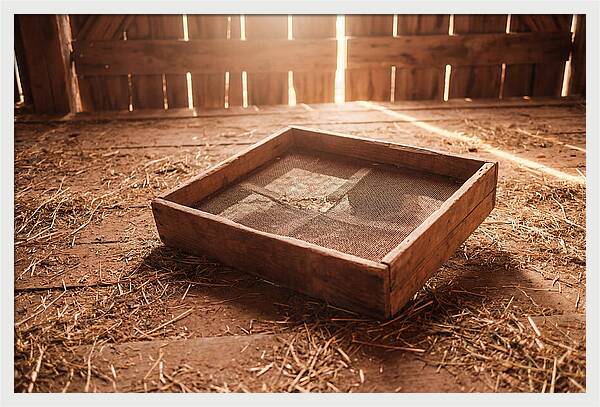 Old Wooden Potato Riddle