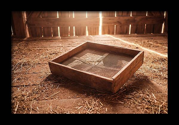 Old Wooden Potato Riddle