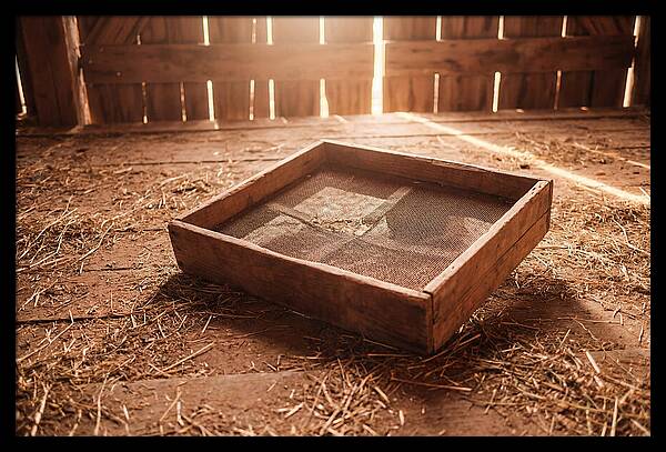 Old Wooden Potato Riddle