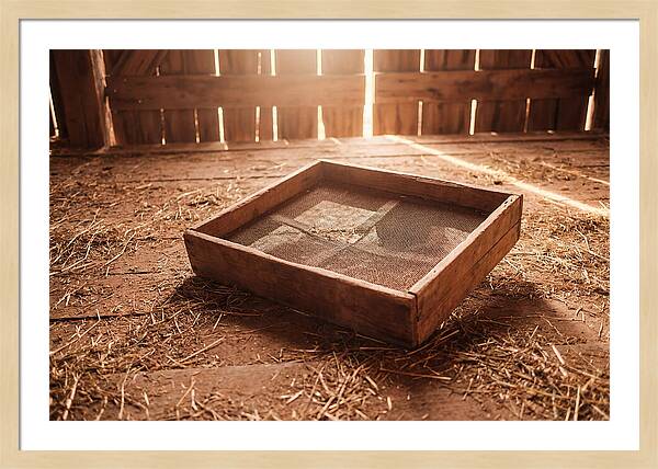Old Wooden Potato Riddle